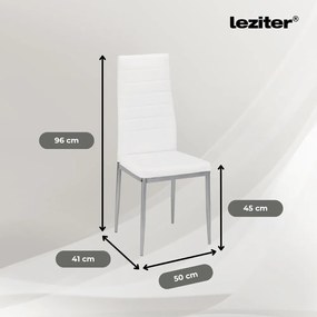 Renton 6+1 set de luat masa alb-gri