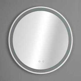 Brilagi-LED Oglindă AVA ECO LED, cu dimmer, cu sticlă fumurie, cu încălzire anti-aburire și iluminare integrată, LED 11,5W/230V Ø60 cm IP44