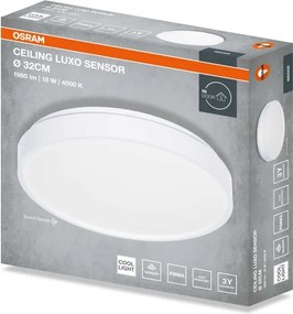 Osram - Plafonieră LED CEILING LUXO, 18 W, 230 V, Ø 32 cm, albă