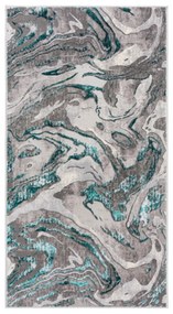 Covor Marbled Emerald, Flair Rugs, 80x150 cm, polipropilena/poliester, verde