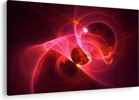 Tabloul modern cu abstacție roz (90x60 cm)