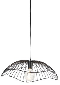 Lampă suspendată de design neagră 50 cm - Pua