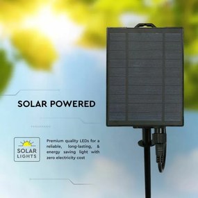 Lanț LED solar 15xLED/0,2W/3,7V 15 m 3000K IP44