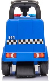 Bicicletă fără pedale Mercedes C-Class mașină de poliție, albastru