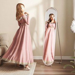 HOMCOM Oglindă Ovală Aurie Înaltă | Aosom Romania