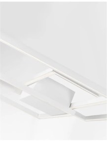 Lustra LED aplicata design modern geometric BILBAO 42W alba NVL-8160161