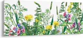 Tablou - Flori de pajiște pictate (120x50 cm)