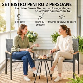 Outsunny bistrou set balcon terasă | Aosom Romania