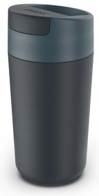 Cană de voiaj albastru-gri antracit 450 ml Sipp – Joseph Joseph