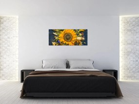 Tablou - Flori de toamnă (120x50 cm)