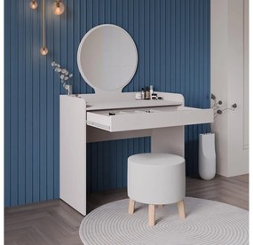 Măsuță de toaletă Trinity 1 (alb) (cu oglindă). 1109419