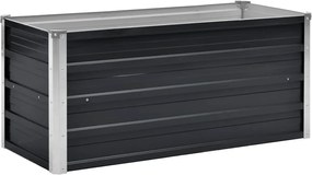 vidaXL Strat înălțat de grădină antracit 100x40x45 cm oțel galvanizat