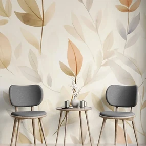 Tapet frunze delicate minimaliste