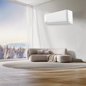 Resigilat: Aparat de aer conditionat inverter Crown CIT-18FO62AS, 18000 BTU, A++, Filtru de carbon si argint, Auto-curatare, Auto-dezghetare, Alb