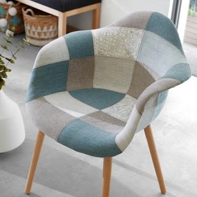 Fotoliu cu model Kave Home Kenna, albastru