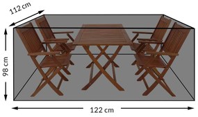 Deuba Husa de protectie pentru fitinguri 122x112x98cm - verde