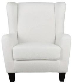 Fotoliu alb wing cu tapițerie din catifea Zhili - Støraa