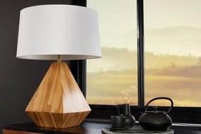 Veioza, Lampa de masa cu baza din lemn Diamond 60cm