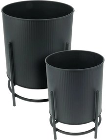 Set de suporturi metalice pentru flori Celanonegru, 2 buc.