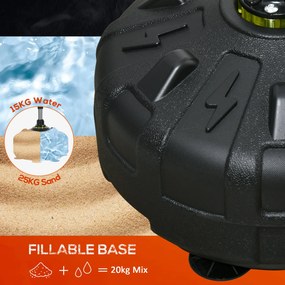 SPORTNOW Minge de Box de Podea Bază Umplută Înălțime Reglabilă 145-180 cm | Aosom Romania