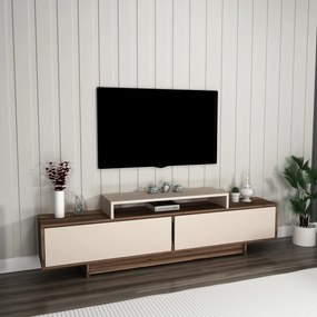 Comoda TV, Hanah Home, Grasyas, 180x50.2x29.6 cm, Nuc deschis / Bej