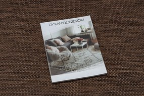 Covor SISAL SION cerc A5165A Melanj țesute plate maro