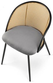 Scaun de bucaterie Nebel, gri