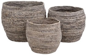 Set 3 coșuri din frunze de porumb House Nordic Tivoli