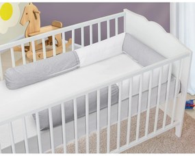 Bellatex Crib Mantinet cilindru Polka dots gri,240 cm
