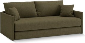 Canapea verde extensibilă cu tapițerie din chenille 209 cm Shannon – Cosmopolitan Design