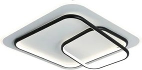 Brilagi - Plafonieră LED dimabilă FLARE LED/81W/230V 50x50 cm alb/negru + telecomandă