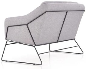 Fotoliu relaxare dublu gri deschis HAMAR 2 XL