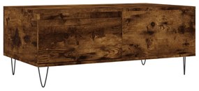 830809 vidaXL Măsuță de cafea, stejar fumuriu, 90x50x36,5 cm, lemn prelucrat