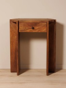 Consola din lemn de acacia, cu un sertar, Lumbra
