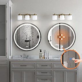 Oglinda LED 50cm MMJ negru