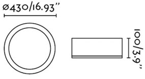 FARO 63399 - Plafoniera KAO LED/35W/230V