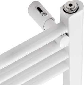 Calorifer electric pentru baie Adler AD 7823, 400 W, 10 elementi, Panou de control LED, Mod de economisire a energiei, IP24, Alb