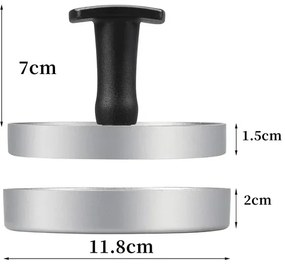 Presa pentru hamburgeri/chiftele aluminiu 11,8cm Perfect Home 10458