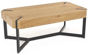 Masă de cafea LAVIDA 43x110 cm stejar auriu/negru