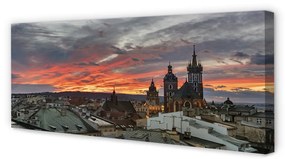 Tablouri canvas Cracovia Sunset Panorama