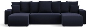 Coltar extensibil Jini in forma de U cu 5 locuri, colt reversibil si tapiterie din tesatura structurala