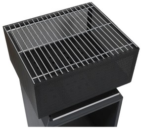 Cattara Focar portabil cu grilă Cube, 74 cm