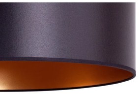 Duolla - Lustră pe cablu CANNES 1xE27/15W/230V d. 50 cm neagră/cupru