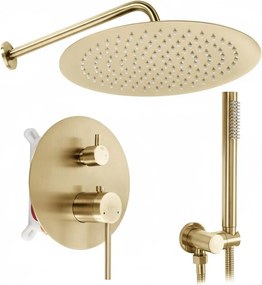 Set de dus incastrat Rea Foss Clif Brush Gold + BOX