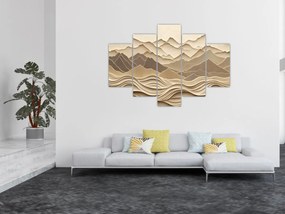 Tablou - Linii Montane 3D (150x105 cm)