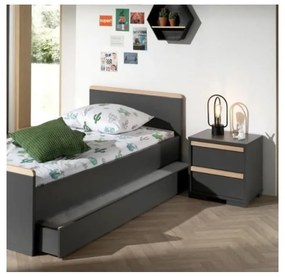 Noptieră de copii gri închis London – Vipack