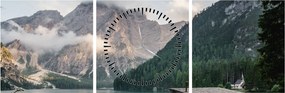 Tablou - Lake Prags (cu ceas) (90x30 cm)
