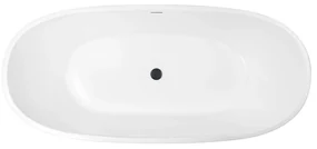 Set cadă freestanding Oltens Stora 12008000, capac pentru dop chiuvetă Oltens 09002300