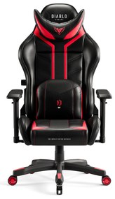 Scaun de gaming Diablo X-Ray 2.0 King Size: Negru-Roșu