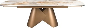 Masa extensibila design LUX Porcelain Marble 180-270cm